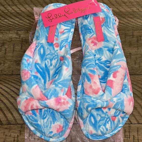 NWT Lilly Pulitzer🏝️🌴 Lounge Sandals 🩴  for Beach 🏖️ or Home 🏠 - Picture 1 of 17